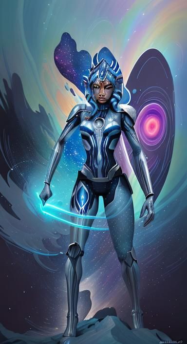 Ahsoka Tano as Silver Surfer in Space