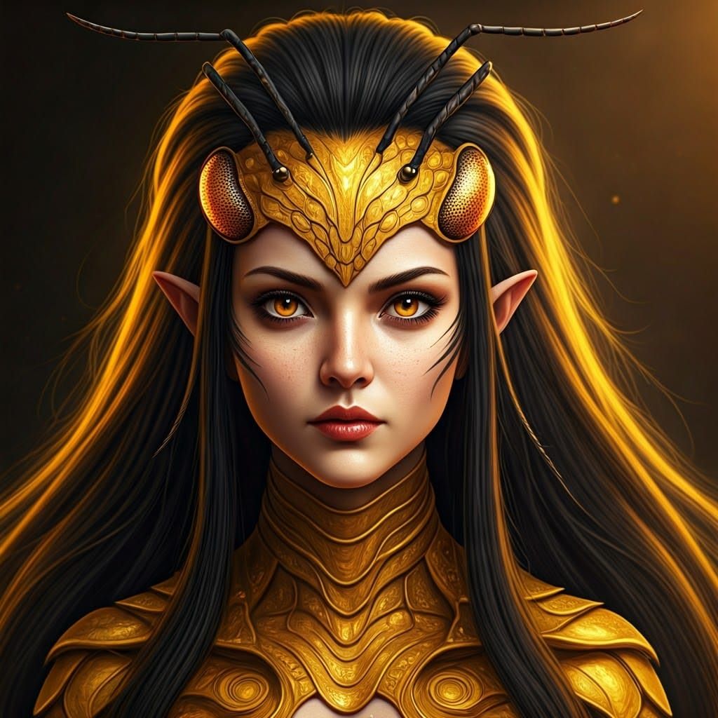 Honey-Gold Chitin Goddess