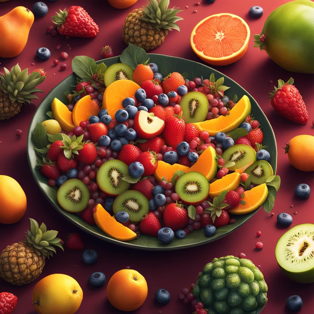 Salada de frutas espaciais