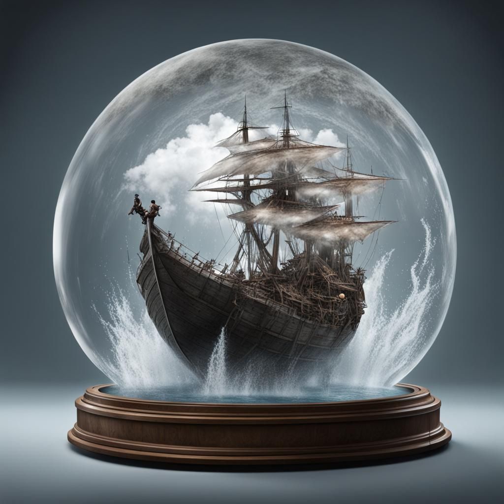 Giant Shark Attack from Shattered Globe