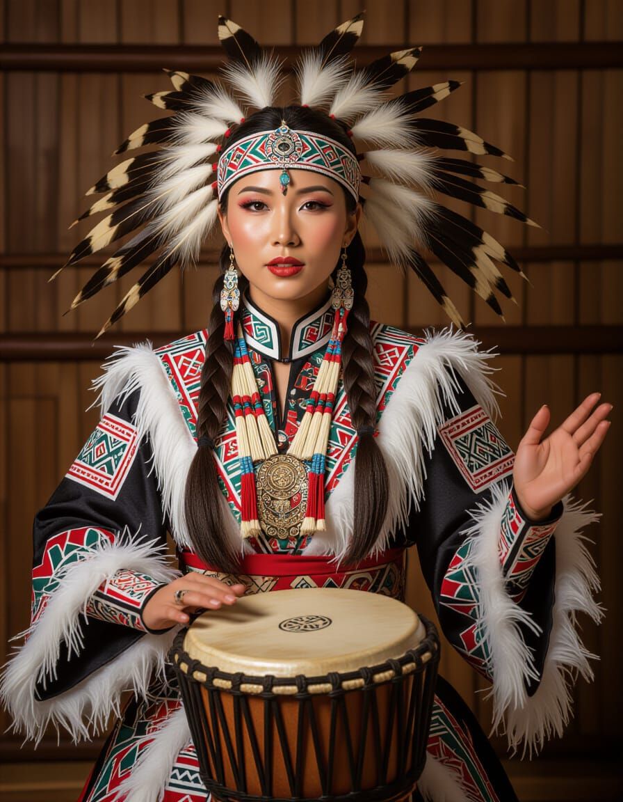 Siberian Woman Sings to Shaman King