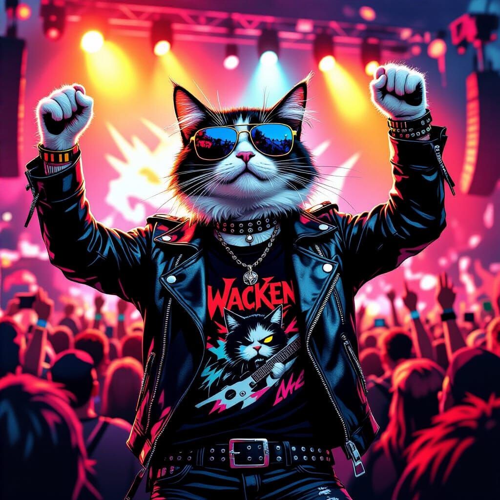 Wacken-Cat Metalhead🤘🏻