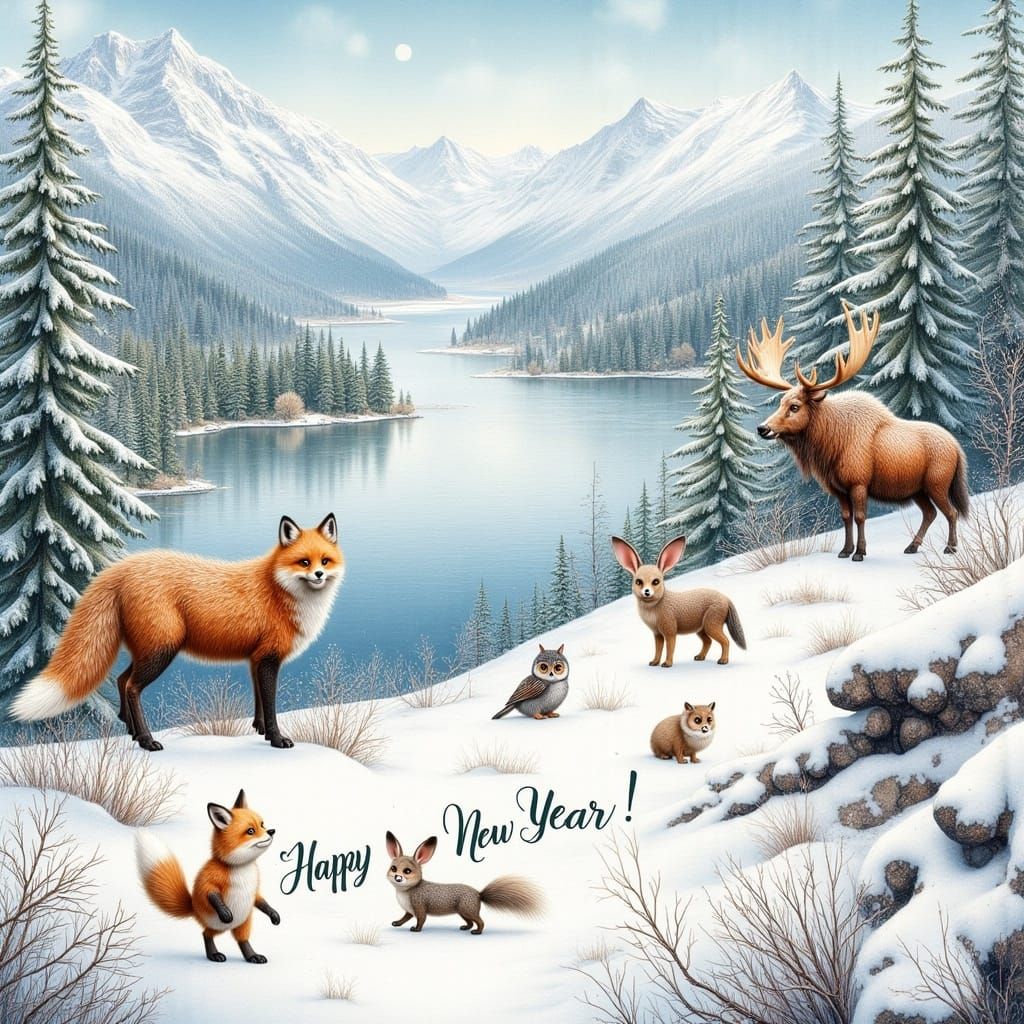 Whimsical Winter Wonderland in Alaska