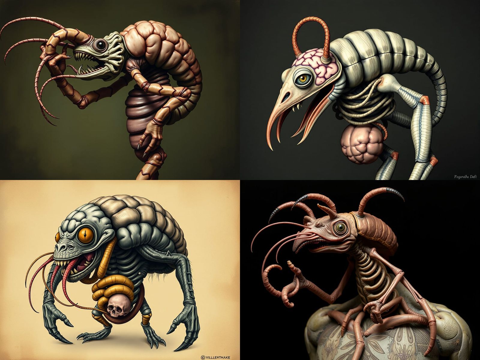 Grotesque, Cyberpunk-Style, Homunculus Horror