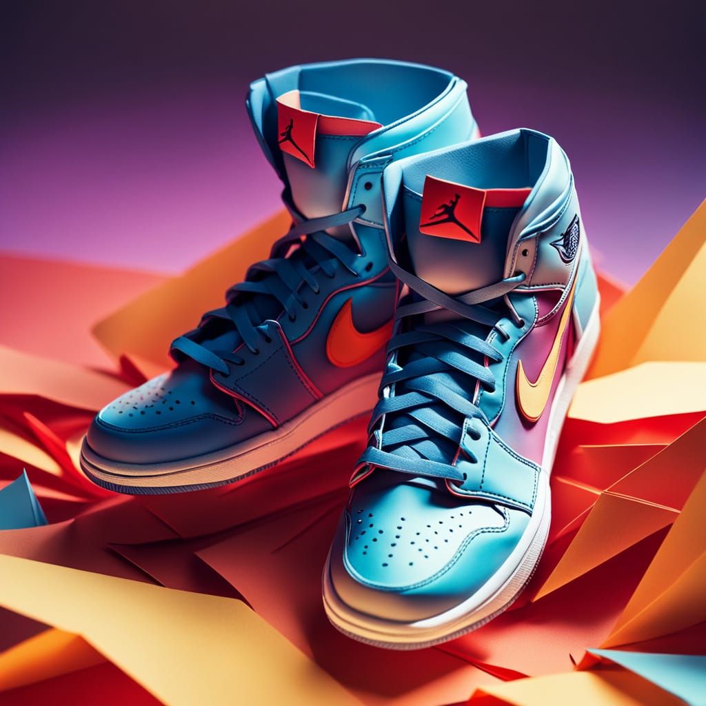 Origami Air Jordan 1 Concept Art