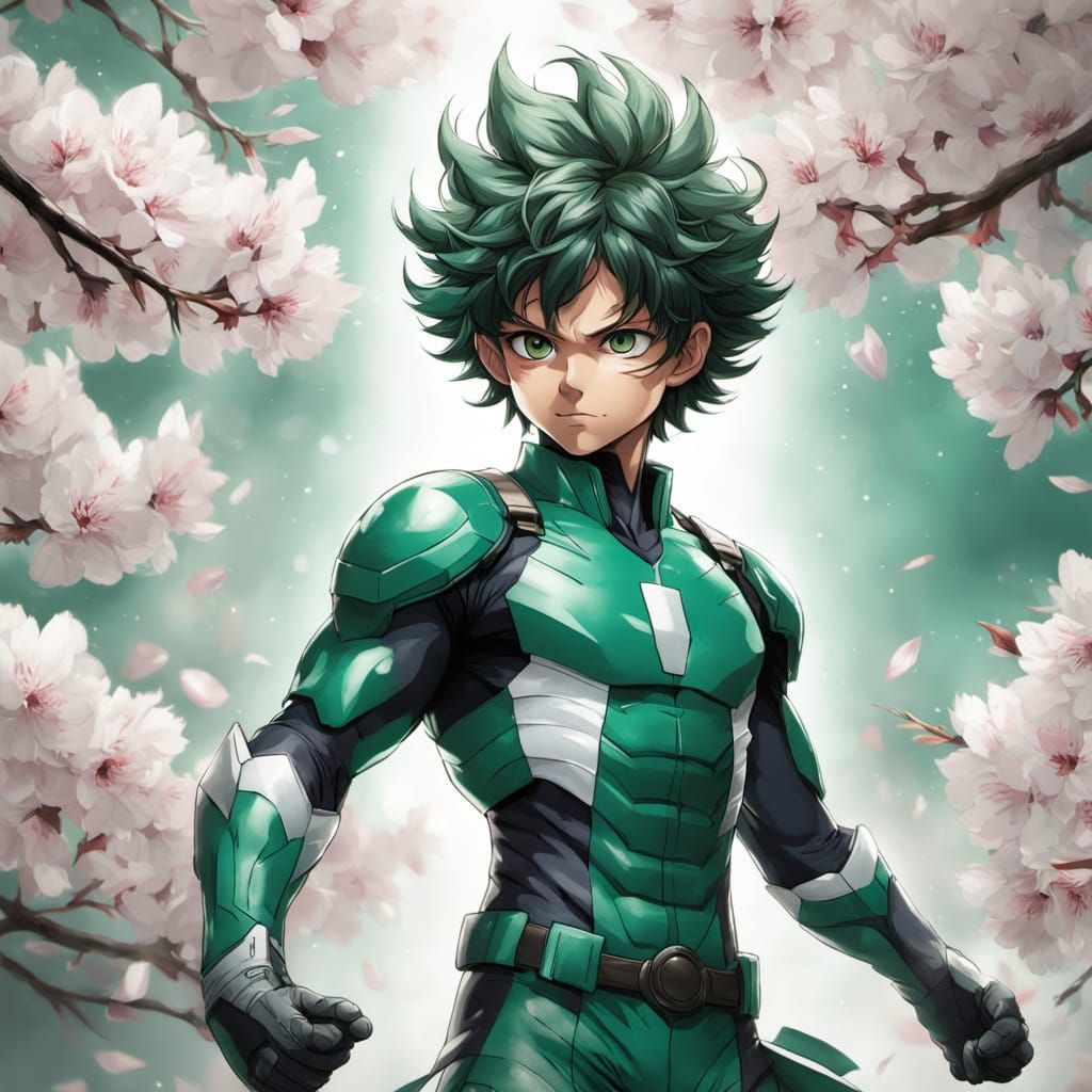 Hyperrealistic Izuku Midoriya Concept Art