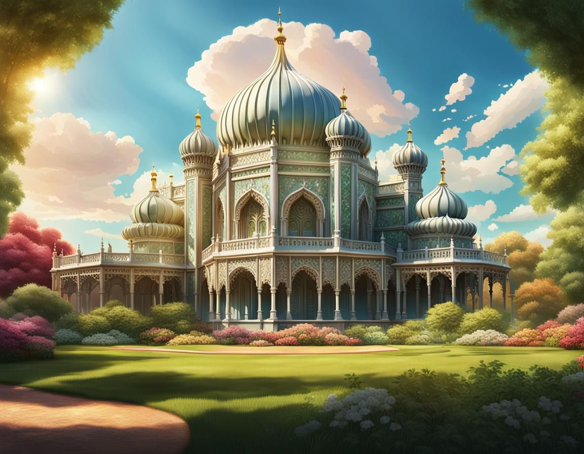 Brighton Pavilion: Hyperrealistic Concept Art in 8K