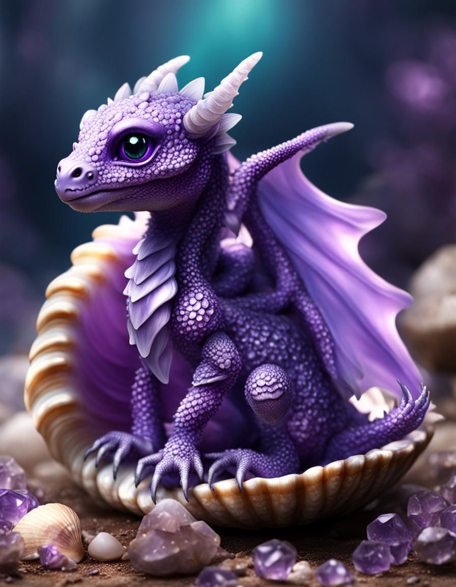 Ethereal Amethyst Dragon Hatchling