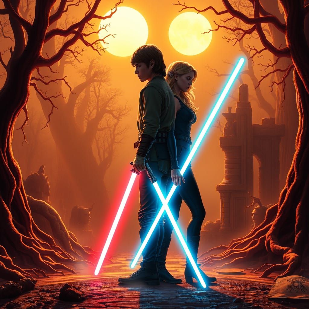 Star Wars Heroes Stand United in Ancient Forest