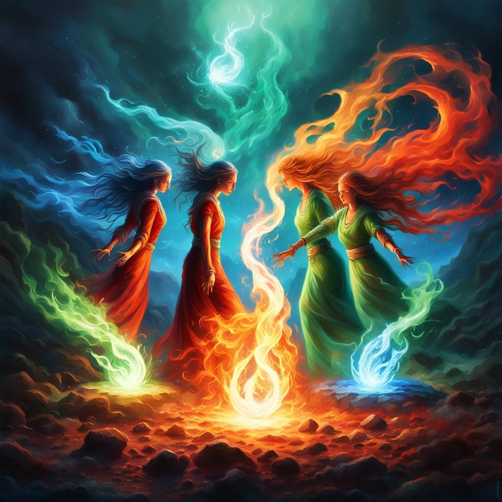 The earth's elemental goddesses