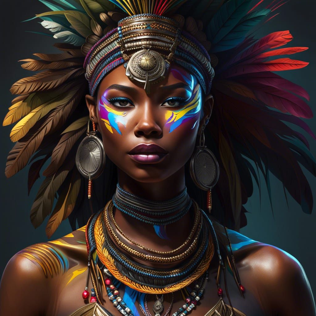 Asmat tribe's Maiden, Papua