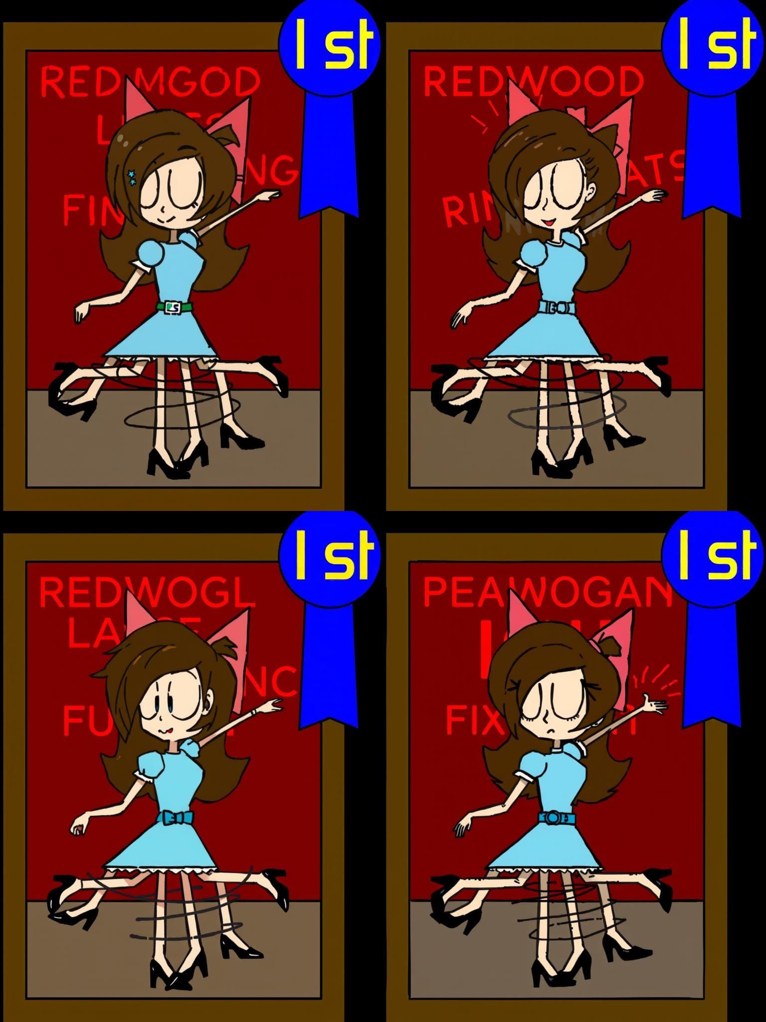 Energetic Tap Dancer in Anime Style