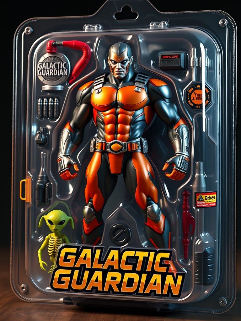 Galactic Guardian in Vibrant Spandex Suit