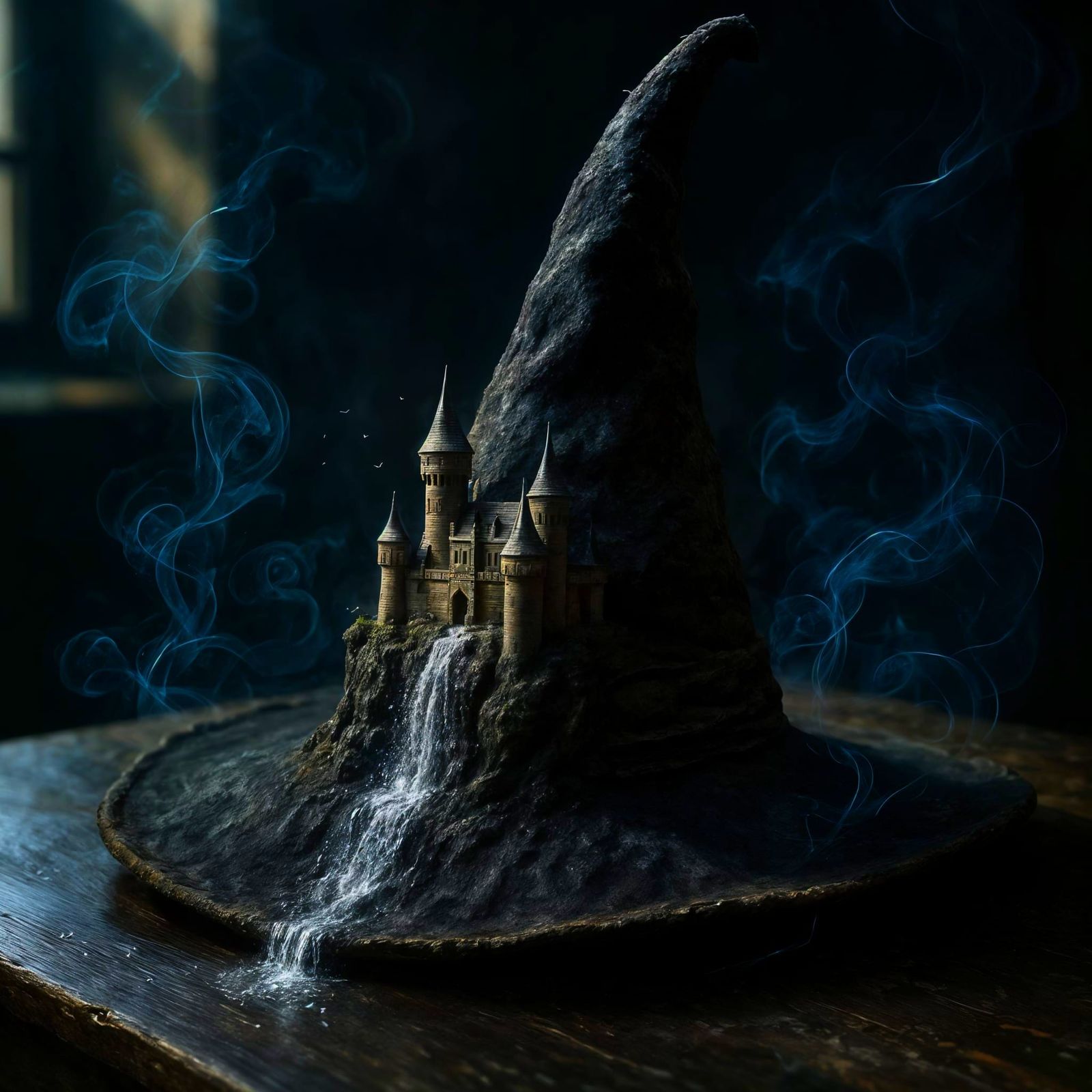 Miniature Castle on Alchemist's Hat Still-Life