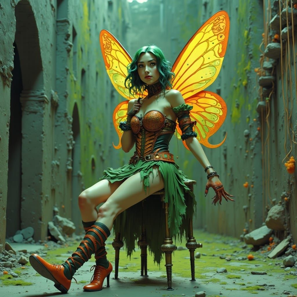 Eccentric Punk Fairy with Perfect Anatomy