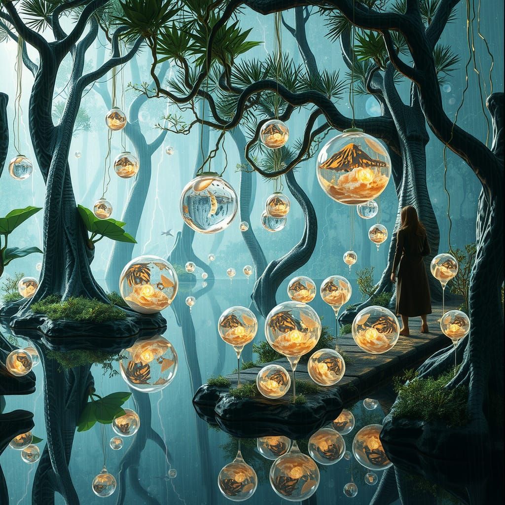 Glasswork Jungle of Shifting Realities