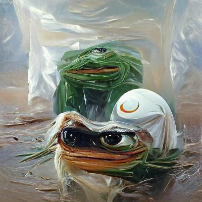 Pepe in Oil Painting Style