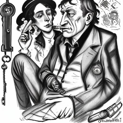 Locksmith's Divorce: Expressionist Painting in Style of Dix