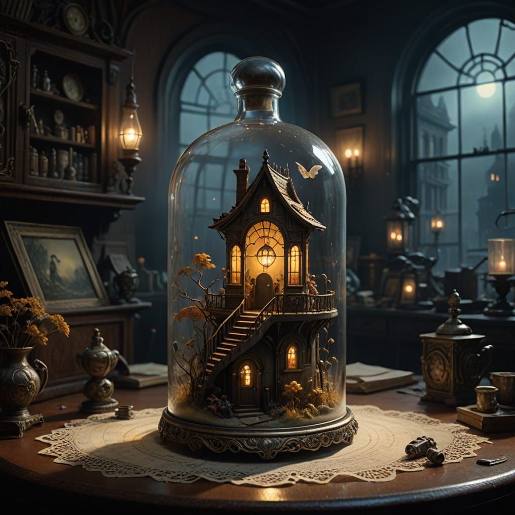 Prompt
by Warwick Goble, best quality, 32k, macro microworld...