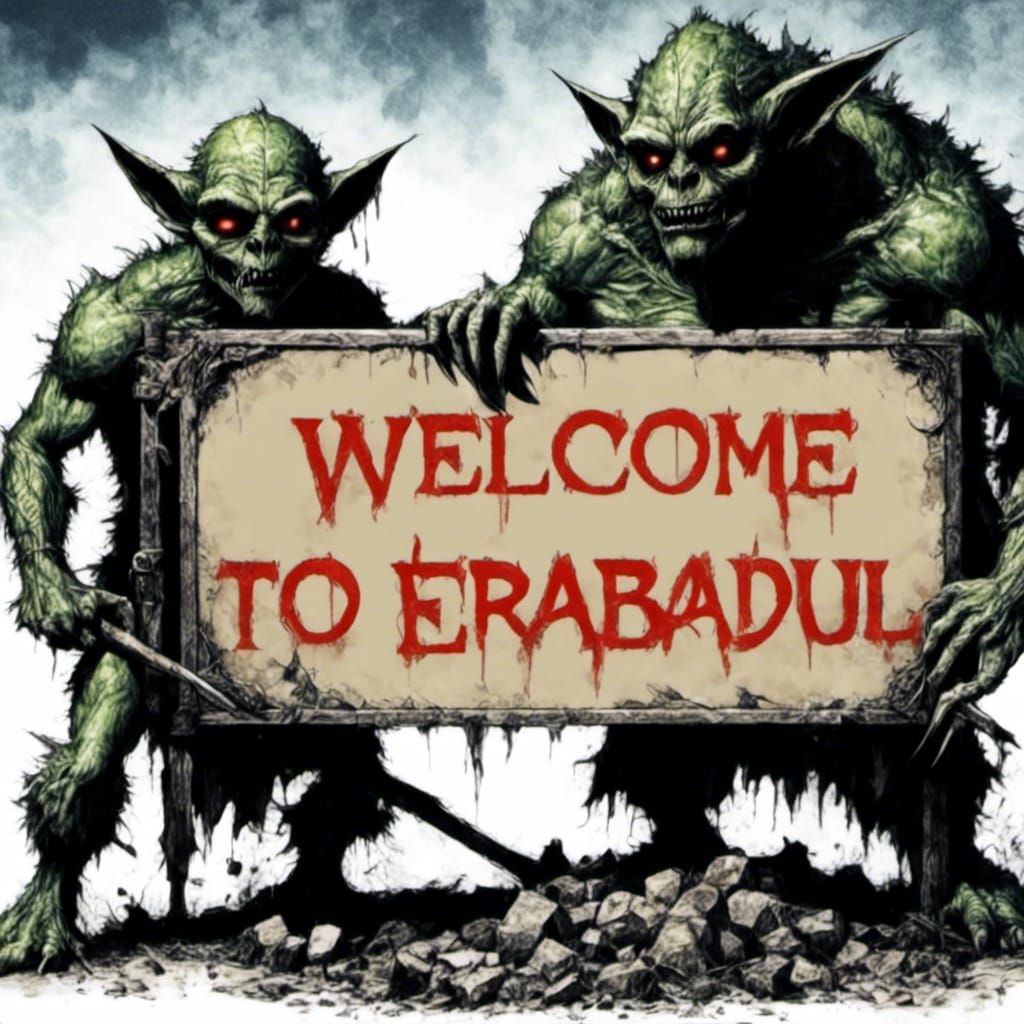 "Welcome to Erabadul" a dark fantasy novel by Bernhard Grend...