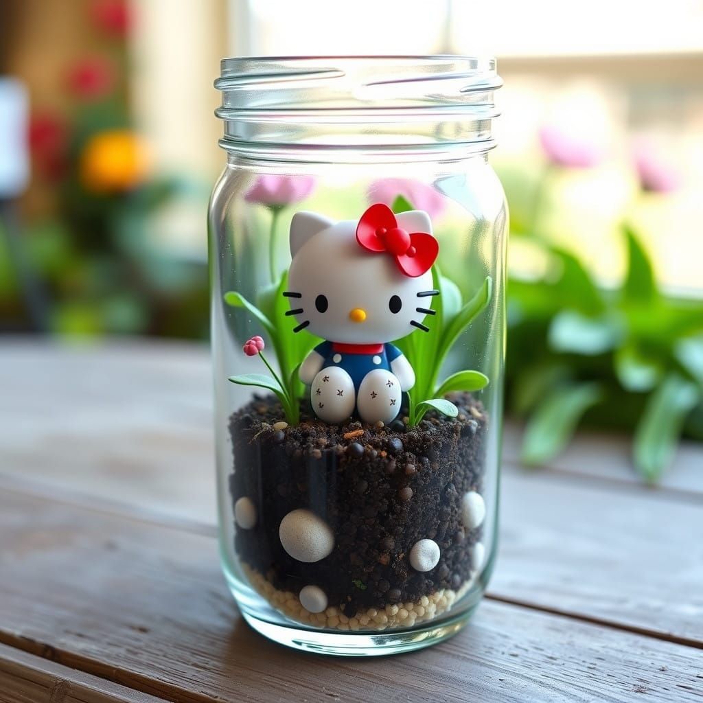 Hello Kitty in a jar