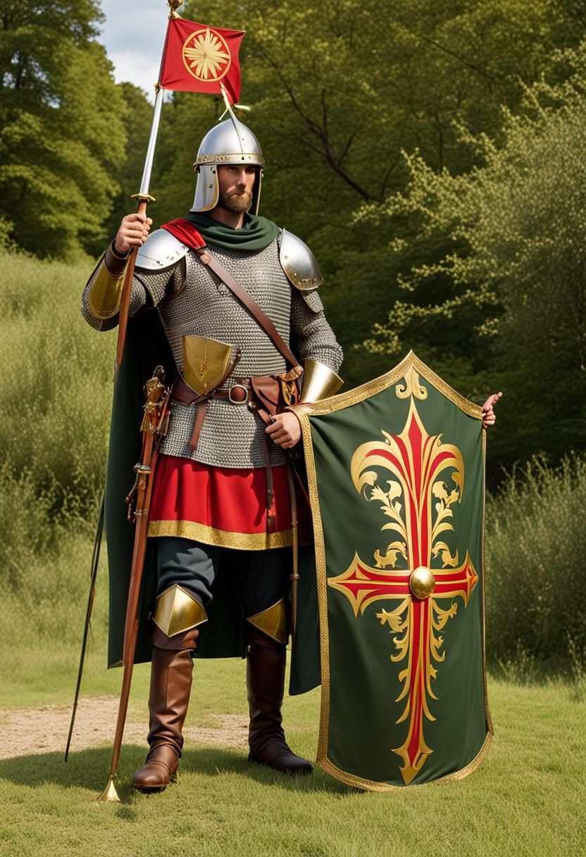 Medieval Soldiers with Graeco-Roman and Norman Influences