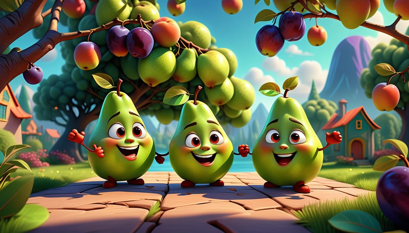 Pears fantasy/ cartoonish style