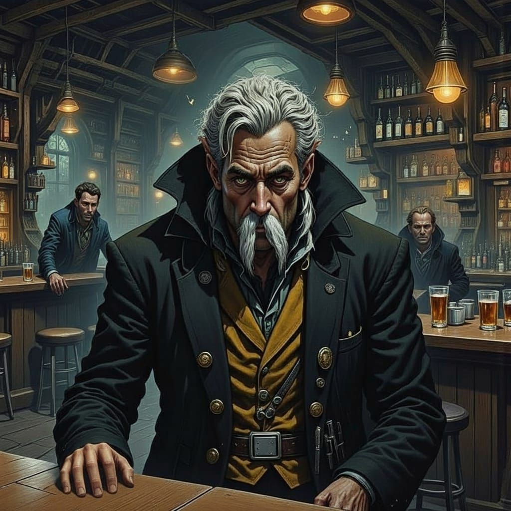 Sci-Fi Mercenary Enters Bar for Cody