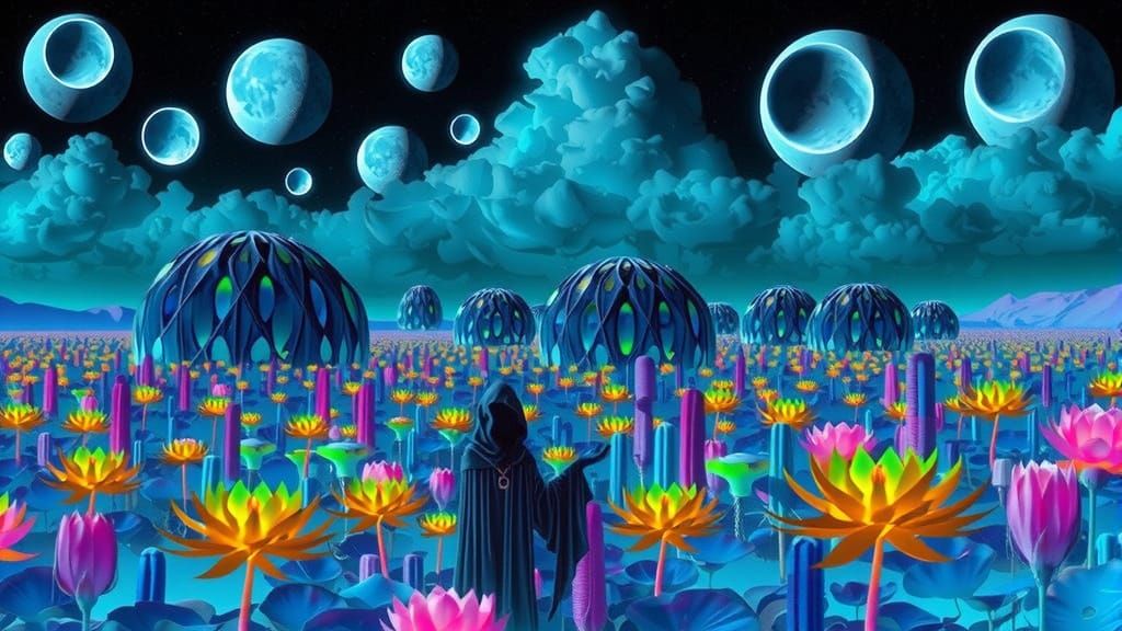 Mysterious Beings' Ultraviolet Radiation Belt Colony: Gothic...