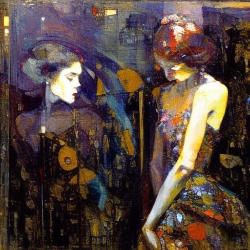 Nightlife Scene in a Detailed City Environment