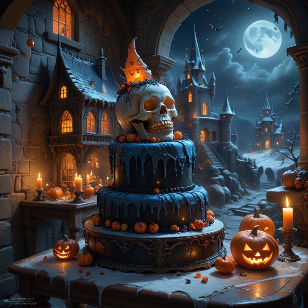 Ghoul's Elegant Spooky Birthday Celebration