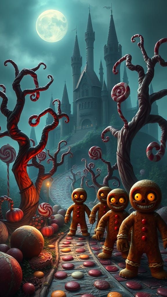 Gothic Candyland: A Twisted Fantasy Landscape