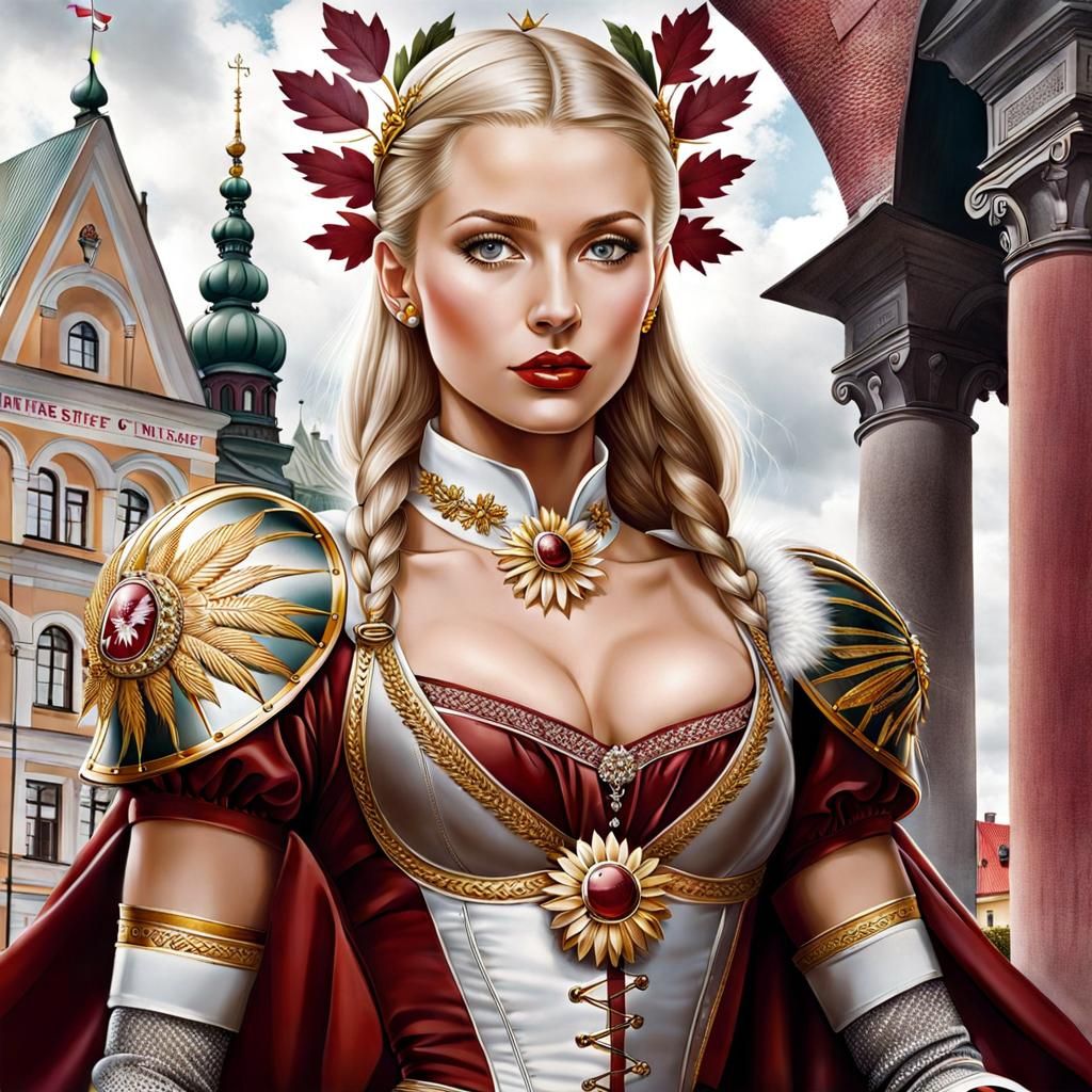 Latvia as a Woman
