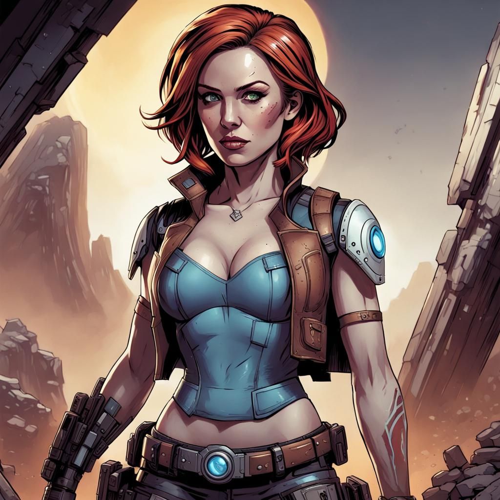 Natasha Romanoff as Lilith from Borderlands