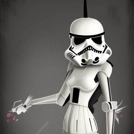 Hazbin Hotel Stormtrooper Millie: Digital Matte Painting