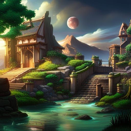 Anime Cat Fantasy Concept Art in 8K