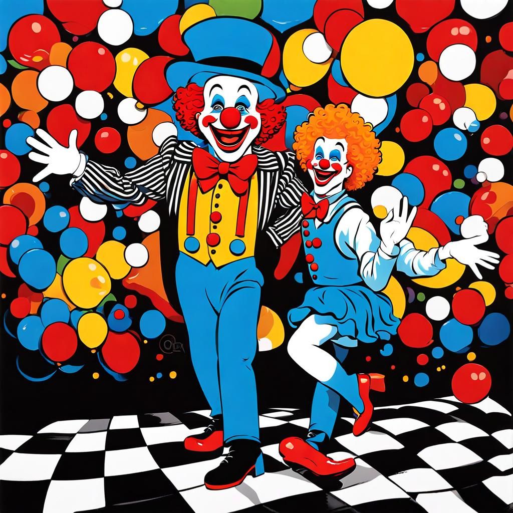 Happy McDonald's Clown Entertaining Sick Children