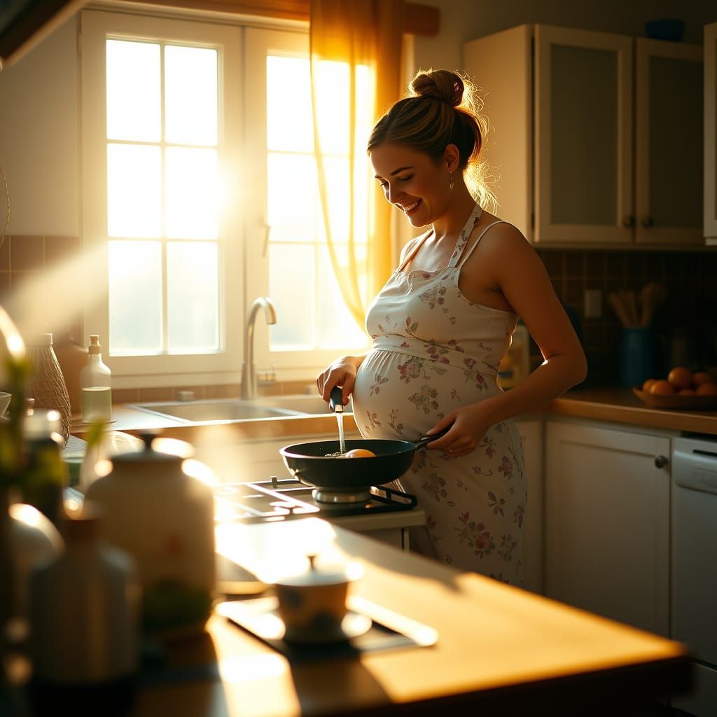 Empowered Motherhood in Warm Light