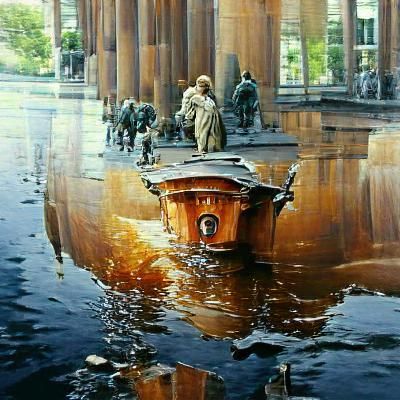 Berlin Germany: Oil Painting by James Gurney