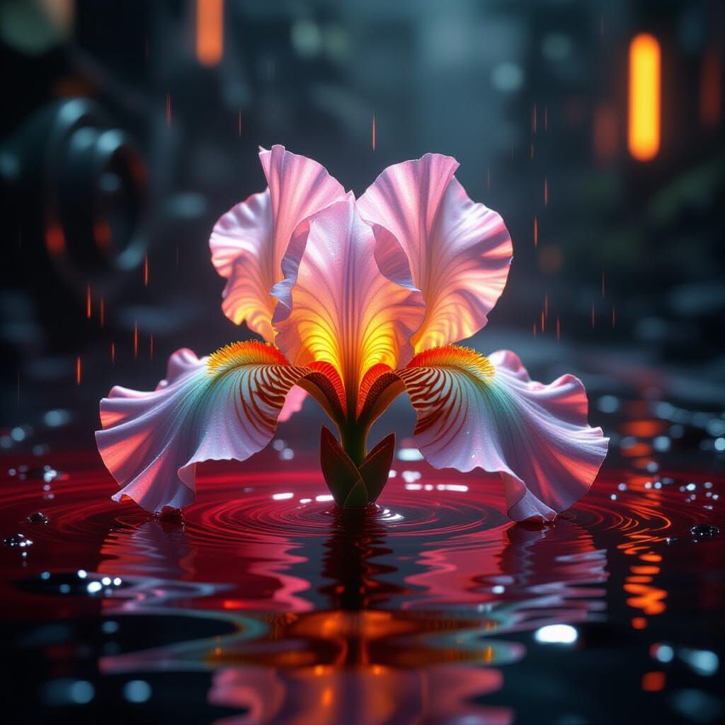 Opal Iris in Blood Red Water: Steampunk Sci-Fi