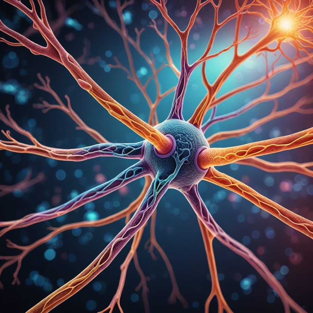 Detailed Microscopic View of Myelin Sheath