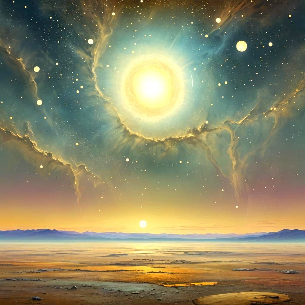 Earth Radiating Golden Energy From the Moon