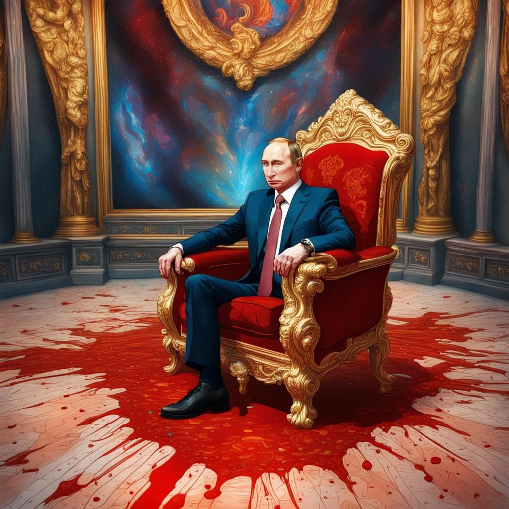 Controversial Leader on Throne: Holographic Astral Illustrat...