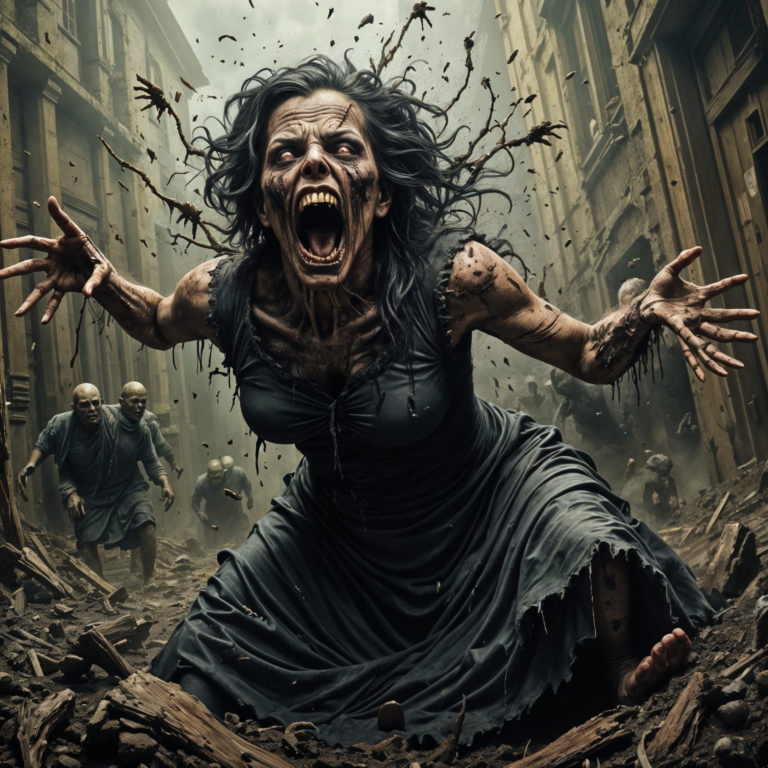 Angry Undead Meemaw Unleashes Fury in Dark, Gooey Decay