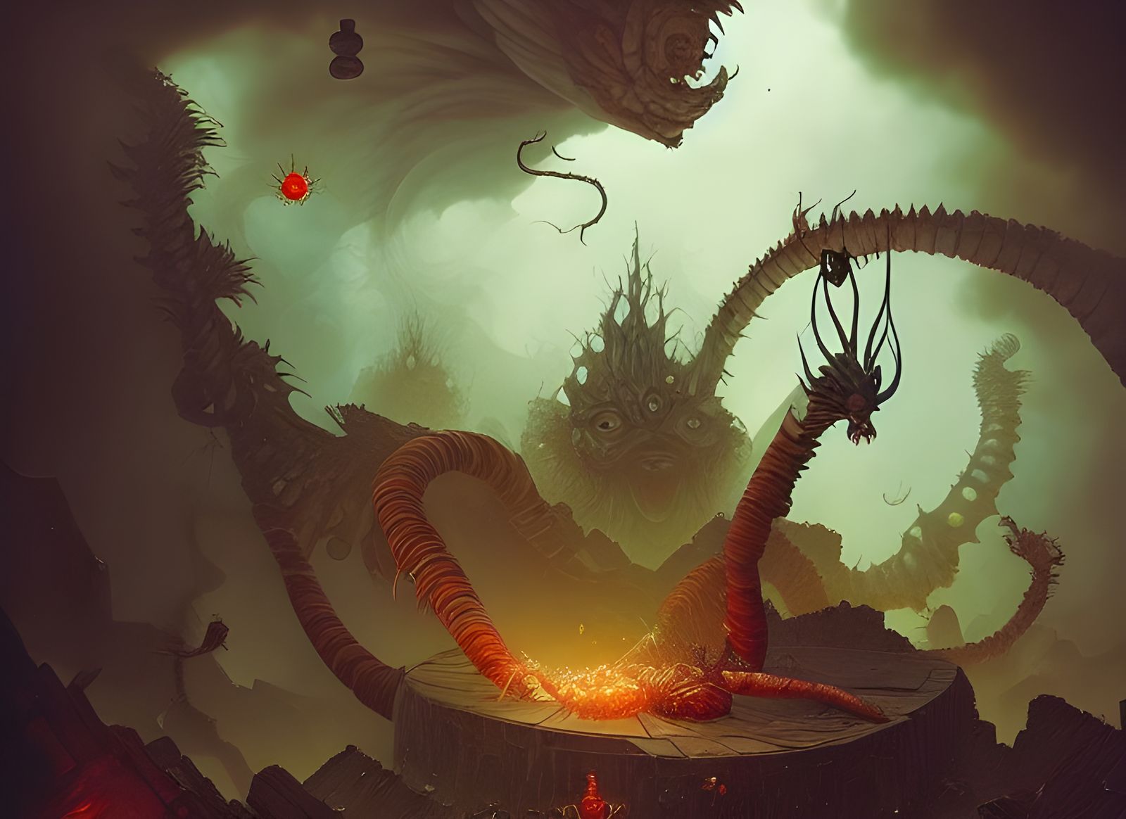 Epic Dragon Worms Destroying Cities