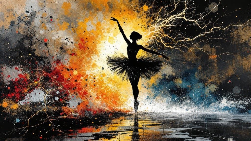 Electric Storm Goddess in Motion