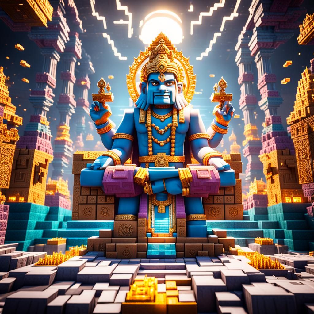 Brahma Creates Minecraft World: 3D Game Art