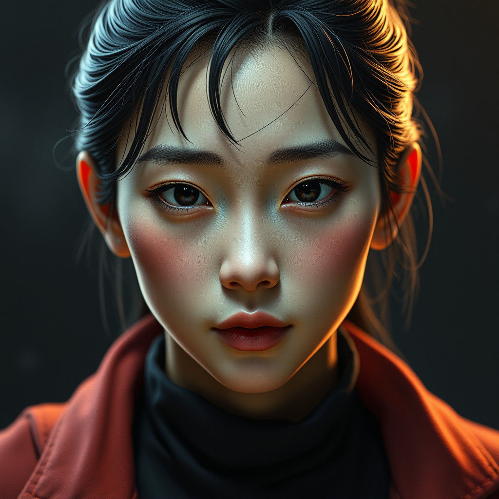 Character Concept Art: Cute Face in Cinematic Style