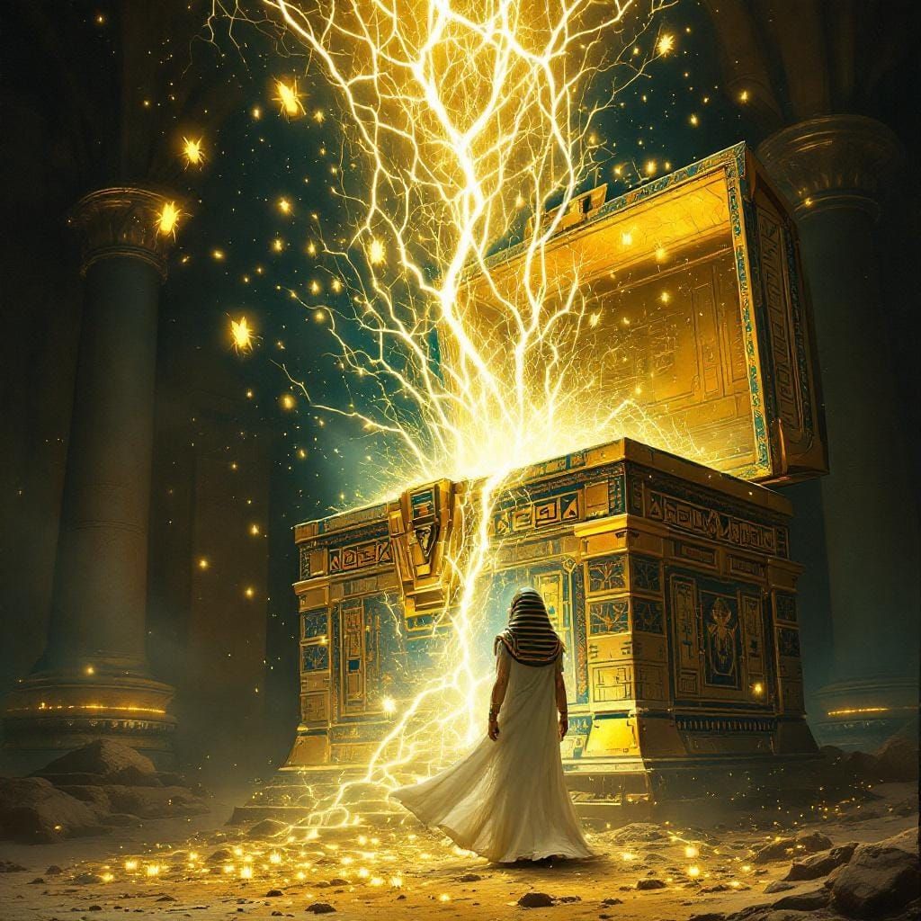 Egyptian Pharaoh and Arcane Treasure Chest