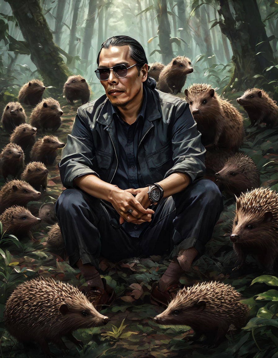 Anime Hunter Beset by Cute Forest Creatures